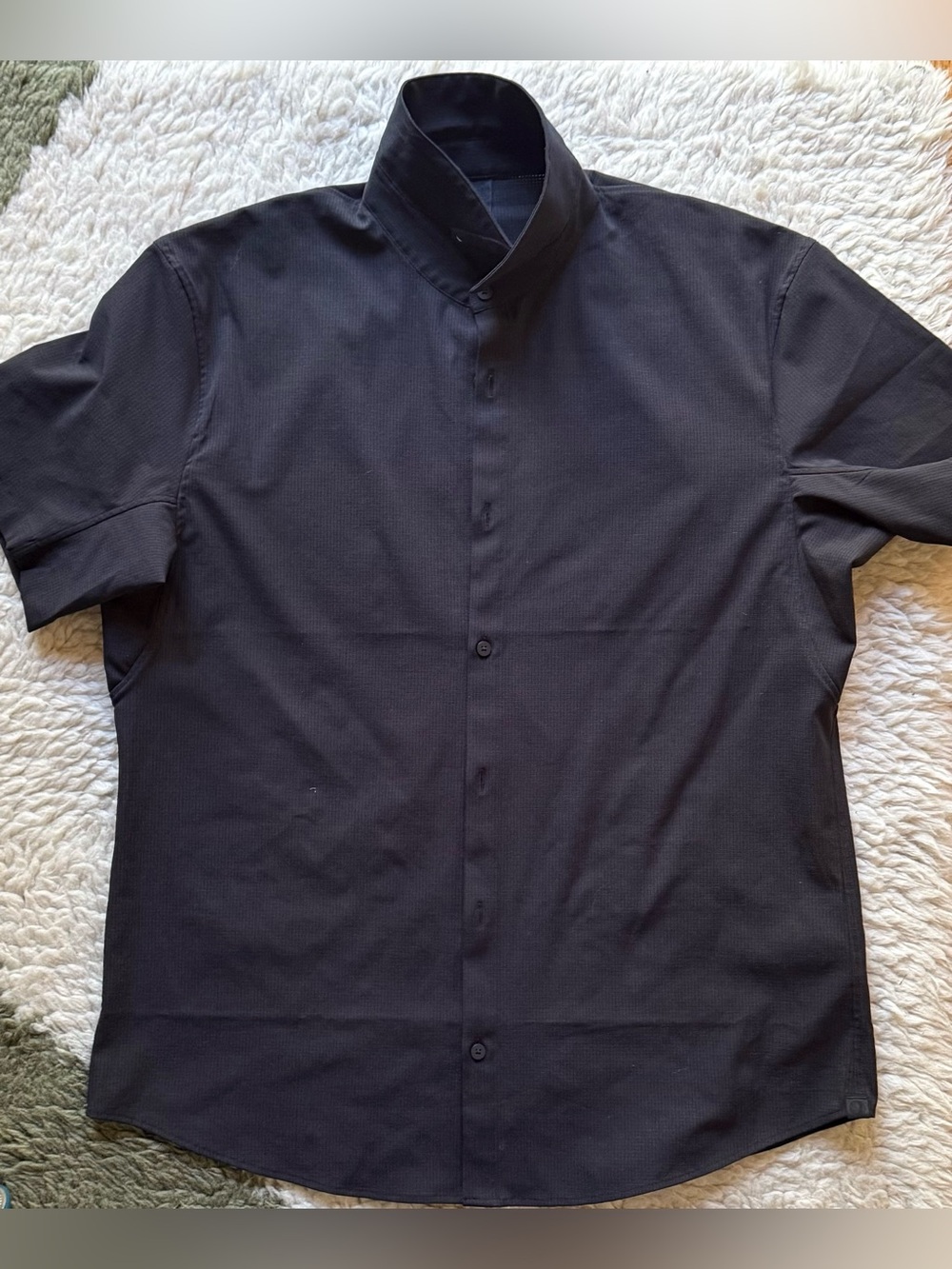 Lululemon Men’s Live In Practice Button-Up Shirt Black Size XL